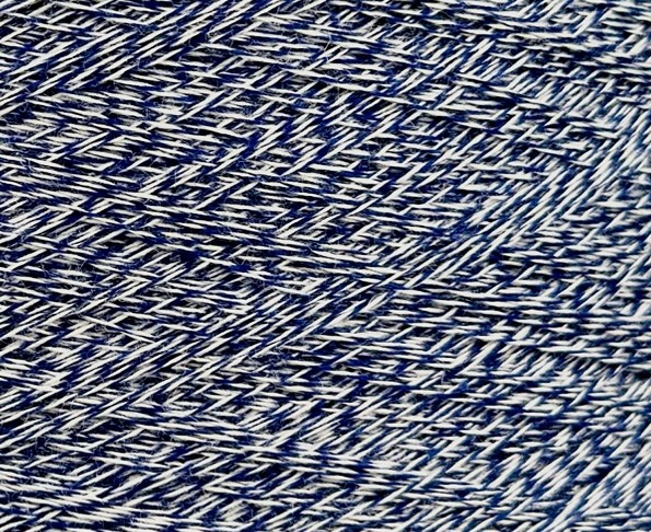 Tollegno 1900 Harmony Nm 2/30 – 100 % Merinowolle extrafein, col. Blau Weiss 42644